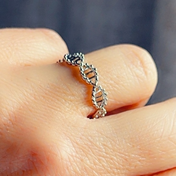 Sterling Silver DNA Infinity Band - Picture 4 of 9